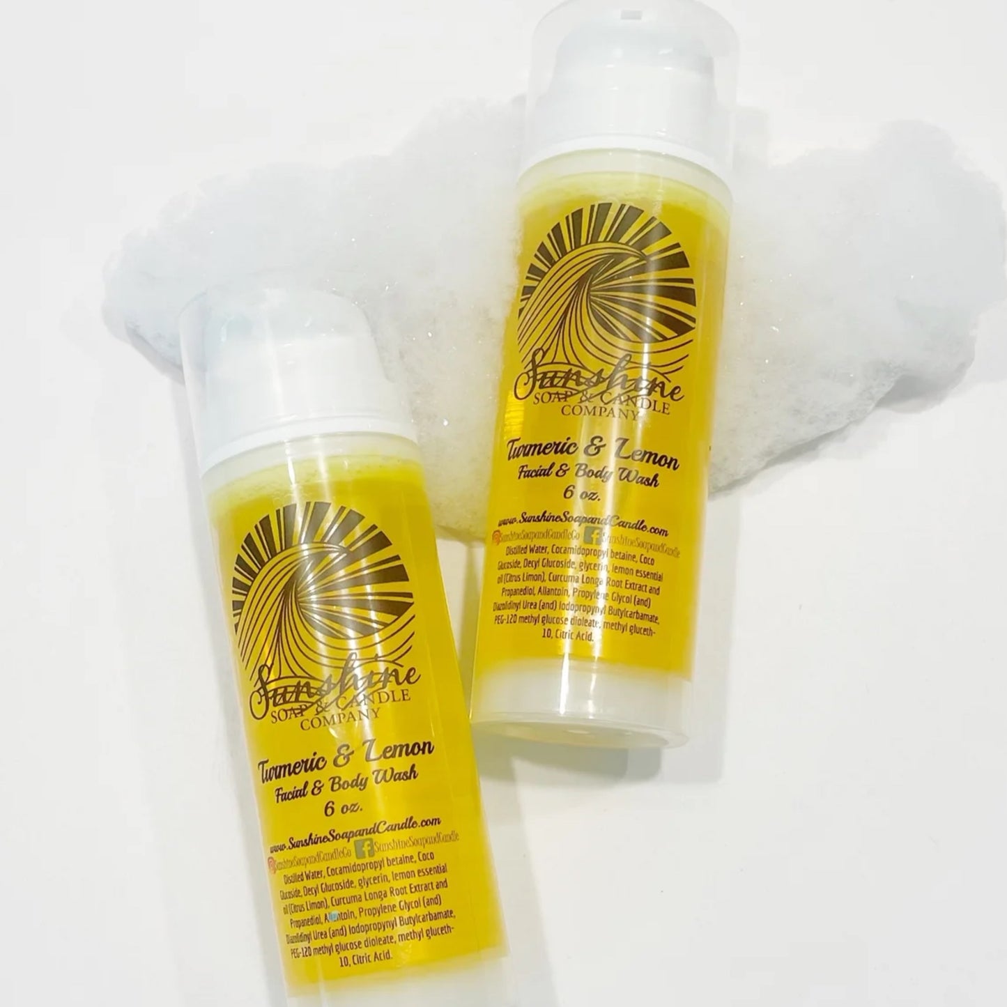 Turmeric & Lemon Facial Wash 6 ounces