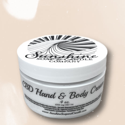 CBD Hand & Body Cream 4 ounces