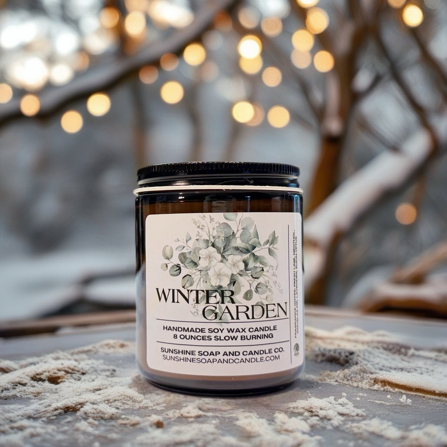 Winter Garden Soy Candle – Fresh Forest & Citrus Blend
