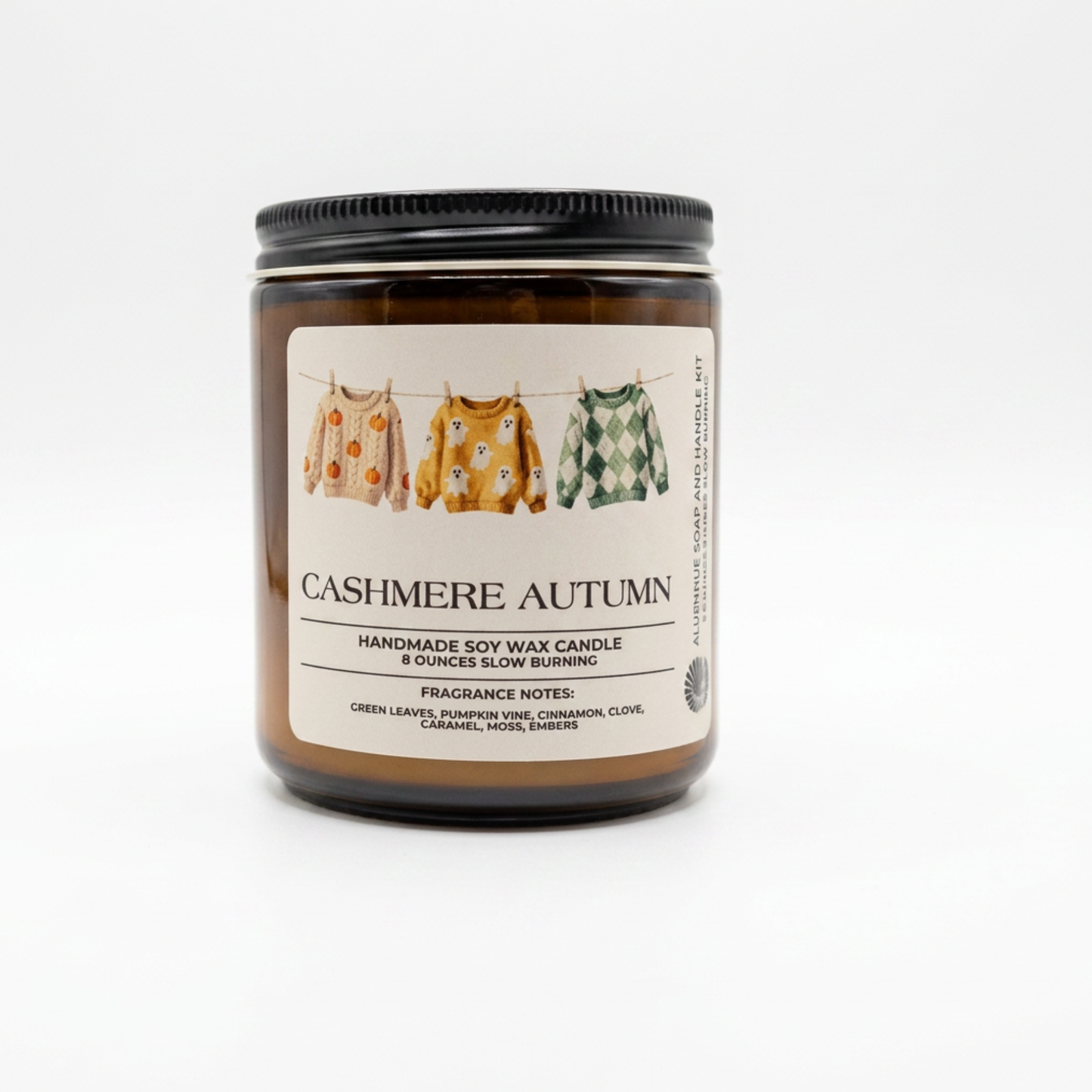 Cashmere Autumn | Luxury Hand-Poured Candle | 8 oz