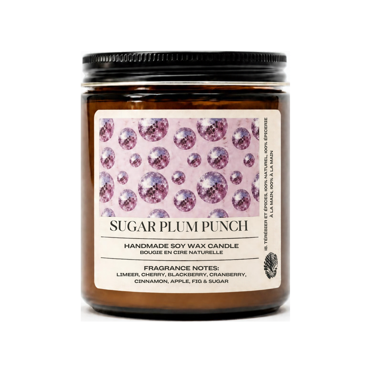 Sugar Plum Punch | Luxury Hand-Poured Candle | 8 oz