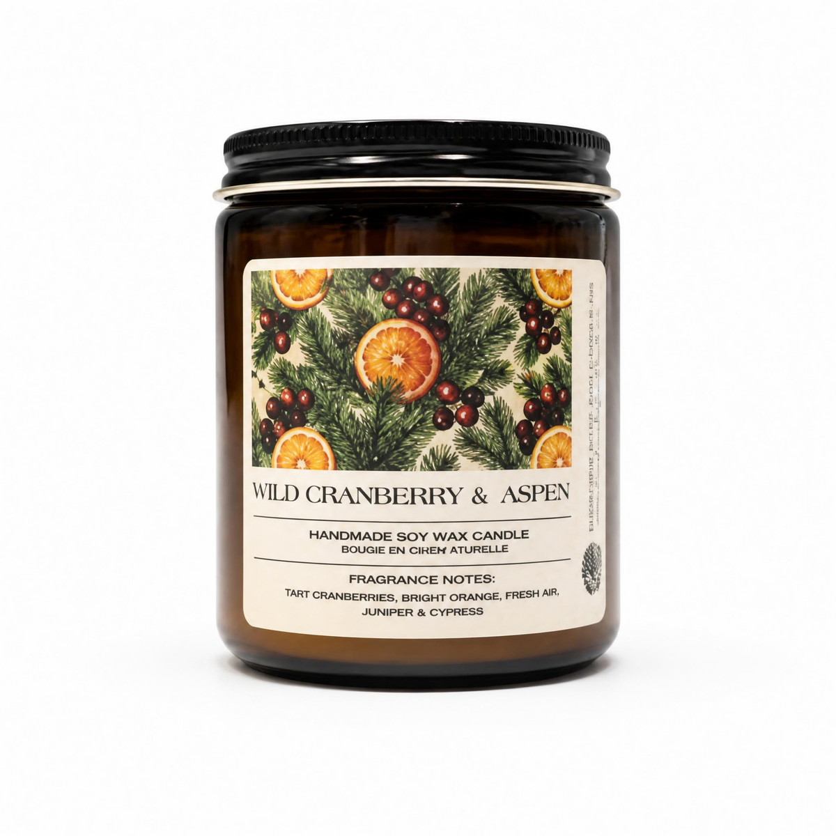 Wild Cranberry & Aspen | Luxury Hand-Poured Candle | 8 oz