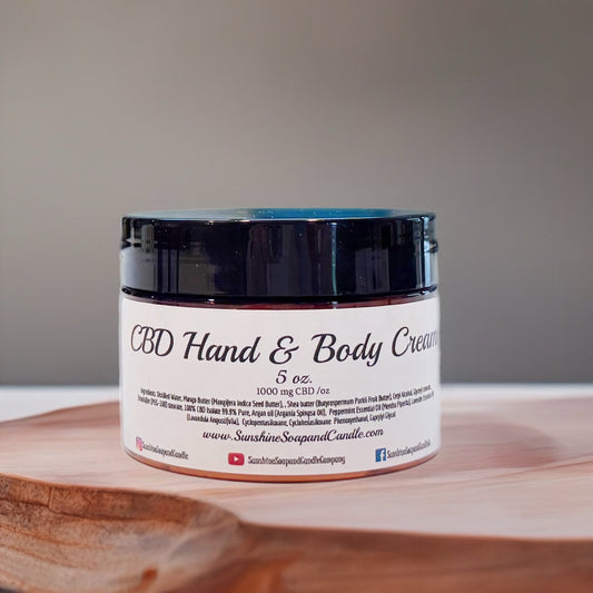 CBD Hand & Body Cream 5 ounces