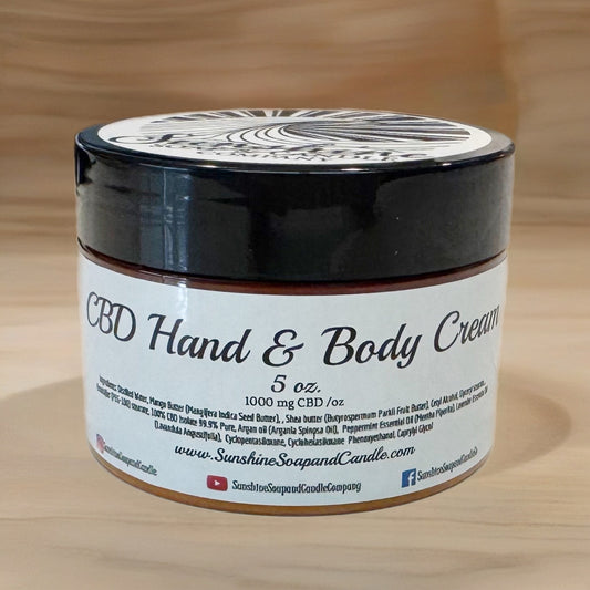 CBD Hand & Body Cream 5 ounces