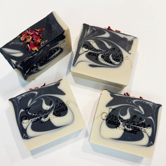 Sea Moss & Charcoal Cold Process Soap with Eucalyptus, Rosemary & Tea Tree