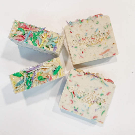 Tropical Confetti Cold Process Soap – Papaya & Mango