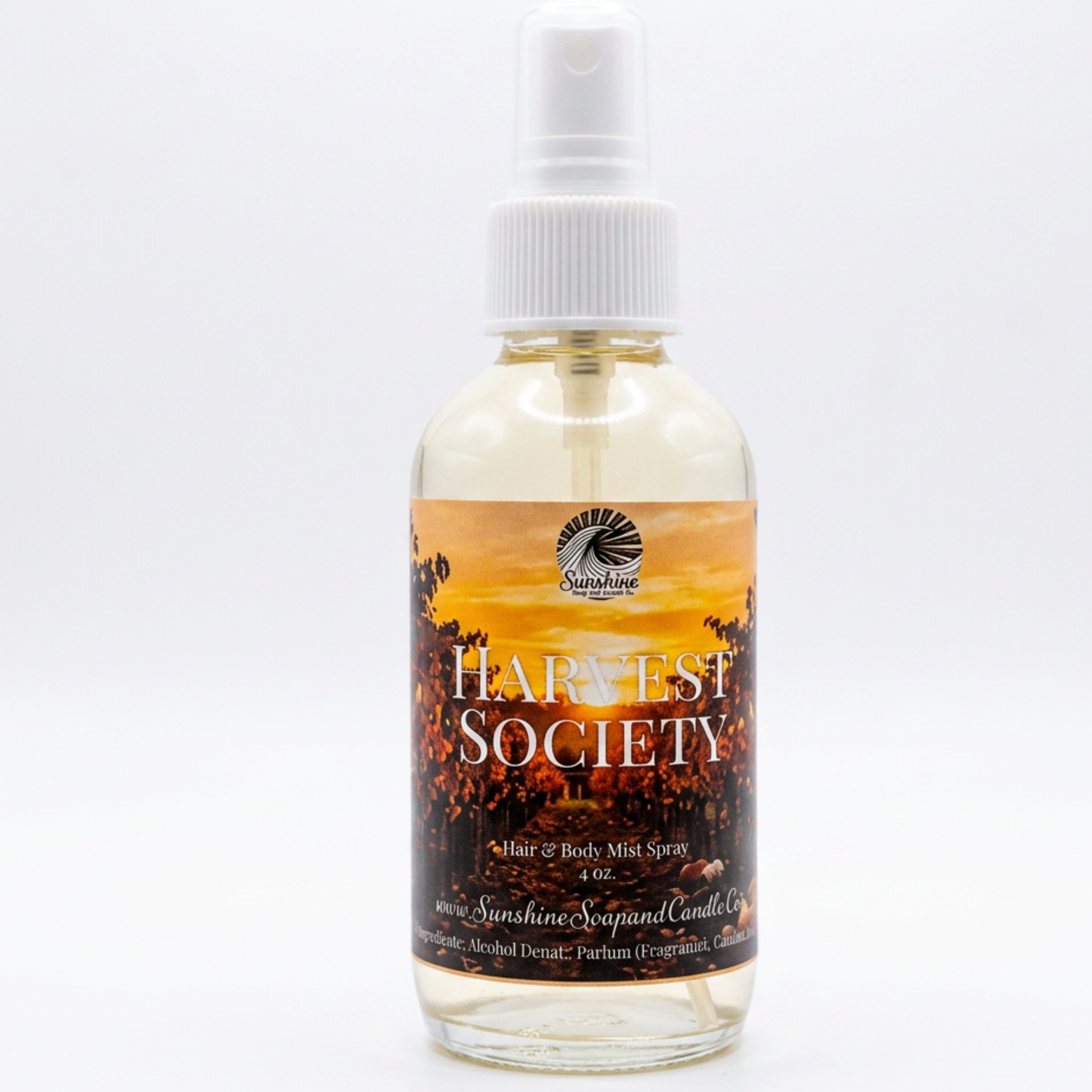 Harvest Society Hair & Body Mist Spray 4 ounces