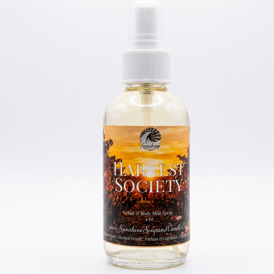 Harvest Society Hair & Body Mist Spray 4 ounces