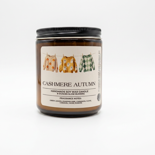 Cashmere Autumn | Luxury Hand-Poured Candle | 8 oz