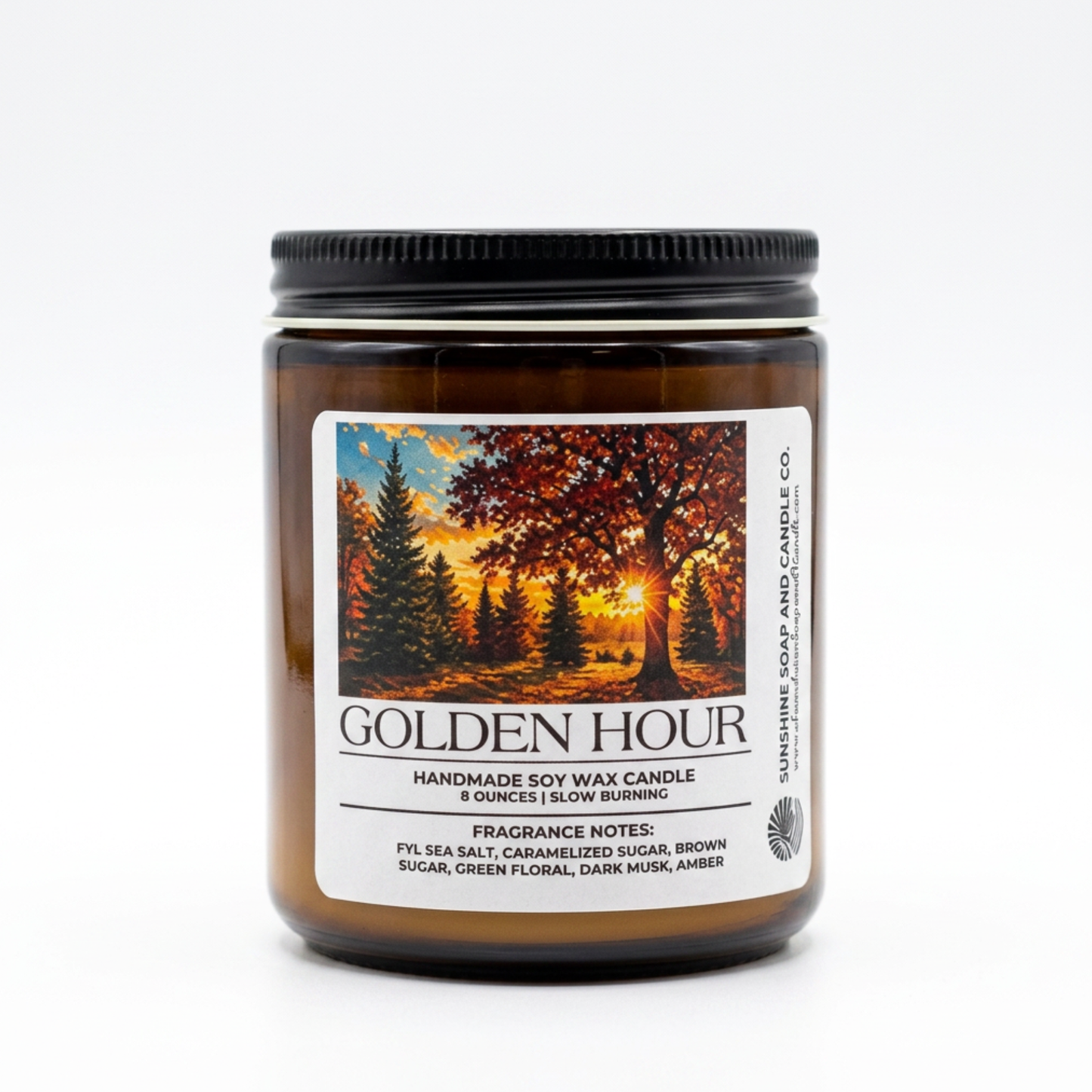 Golden Hour | Luxury Hand-Poured Candle | 8 oz