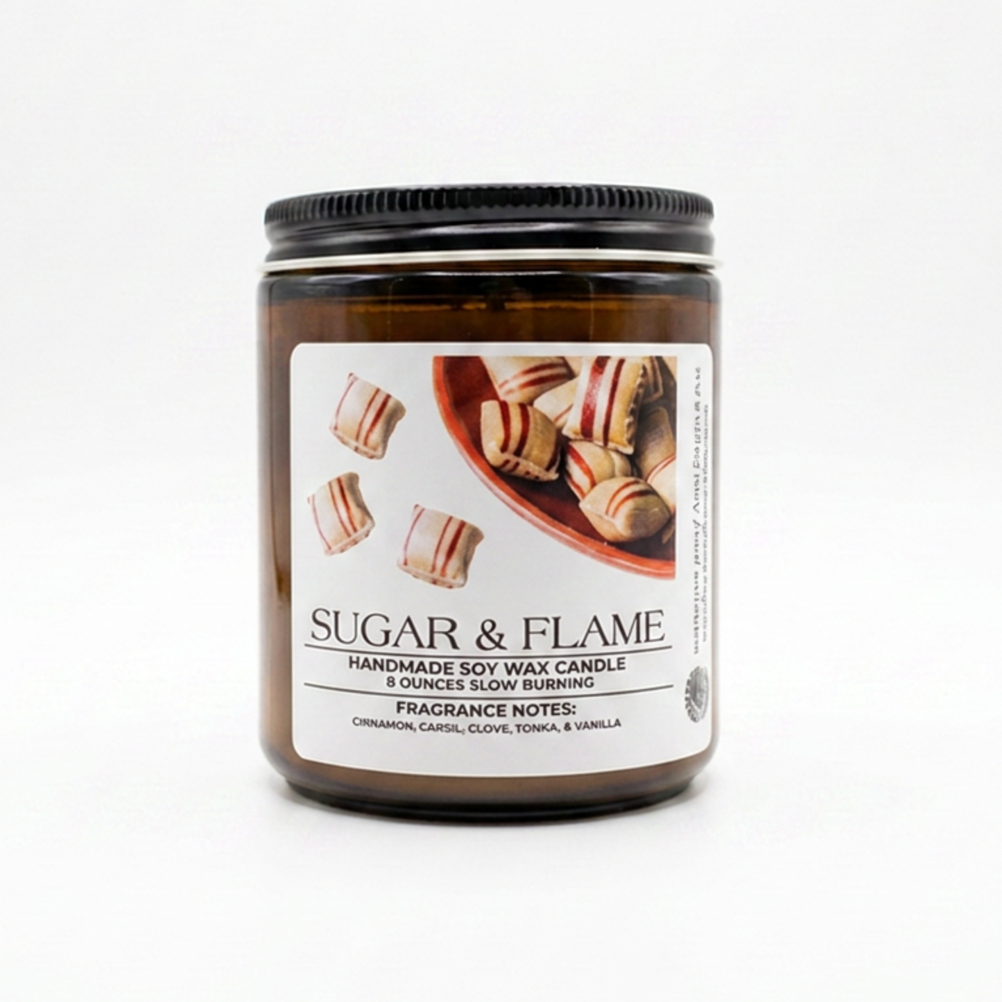 Sugar & Flame | Luxury Hand-Poured Candle | 8 oz