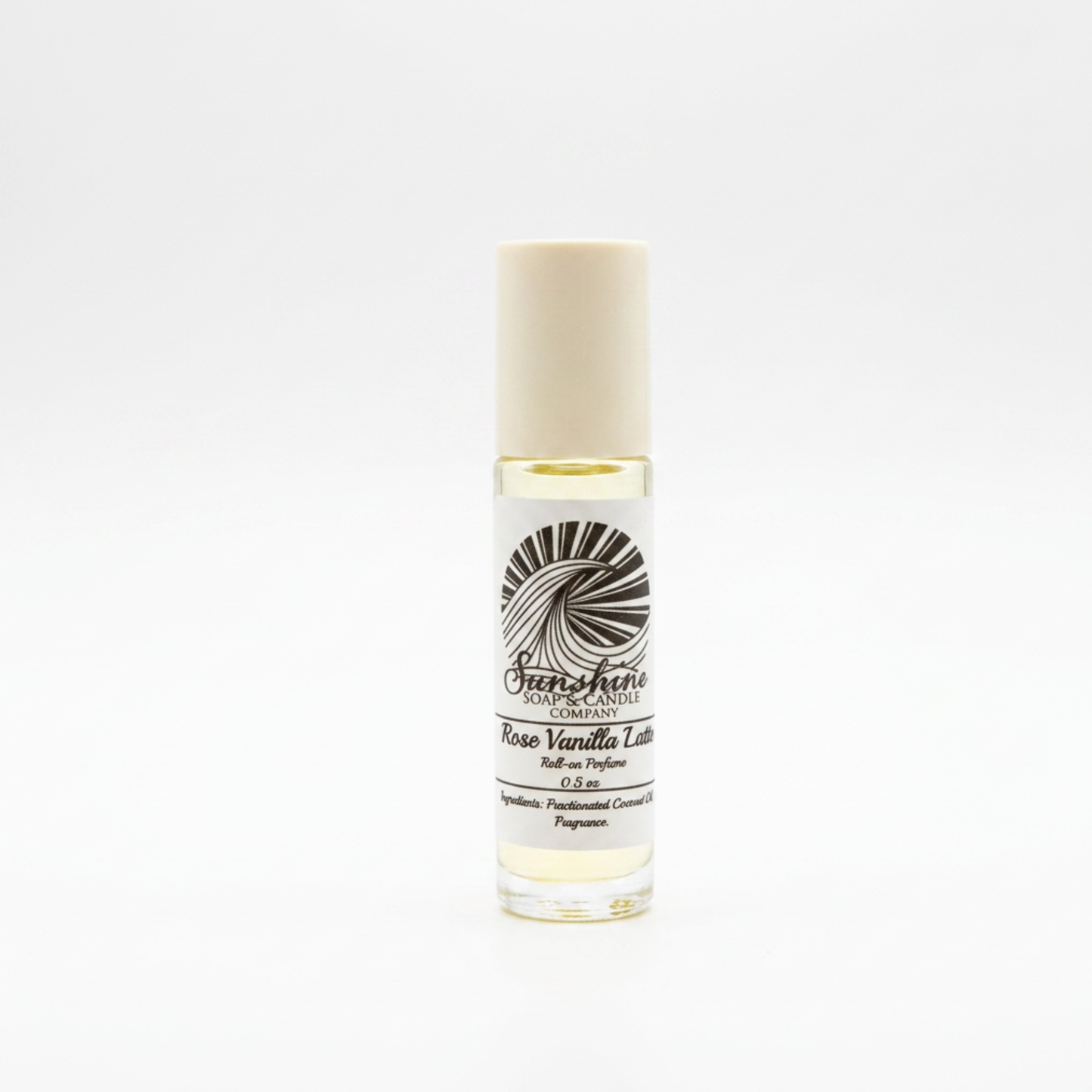 Rose Vanilla Latte Perfume Oil In Roller Bottle 0.5 oz
