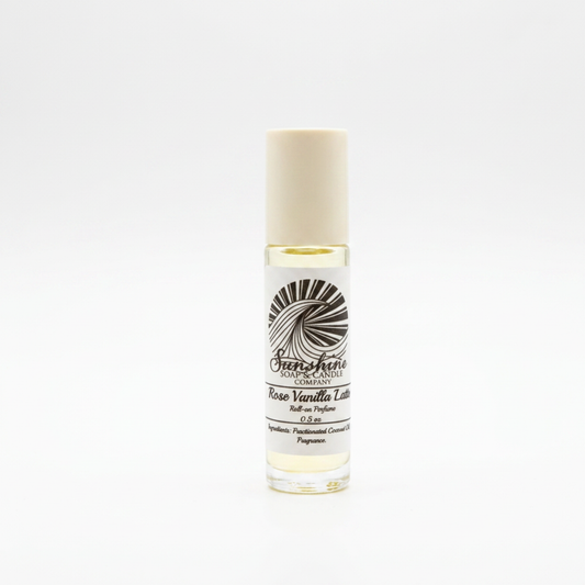 Rose Vanilla Latte Perfume Oil In Roller Bottle 0.5 oz